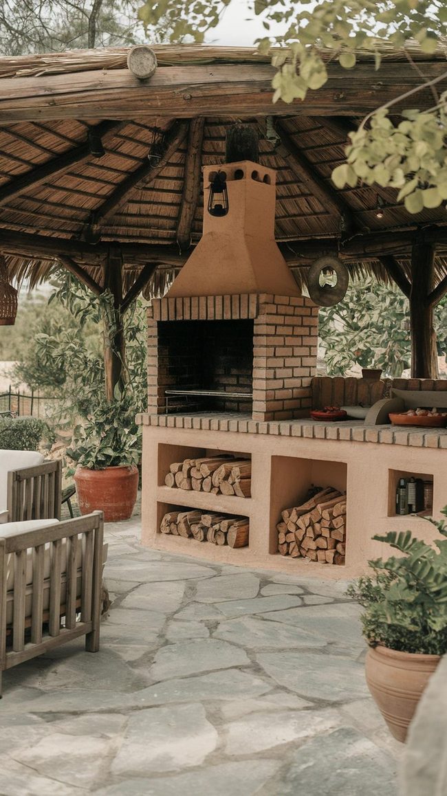 Durable Stone Bbq Centerpiece