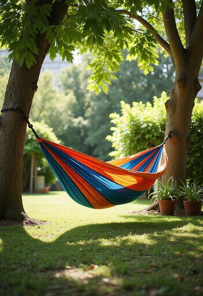 Radiant Sustainable Hammocks Between Trees