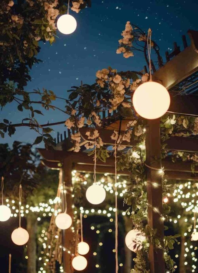 Floating Led Spheres Above