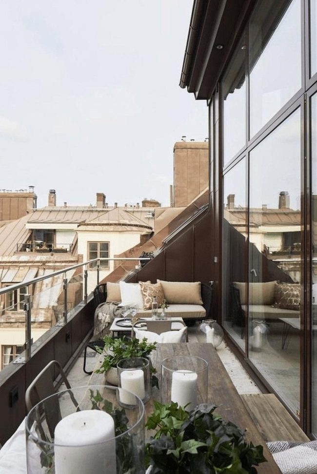Glass Balcony With Skyline Views