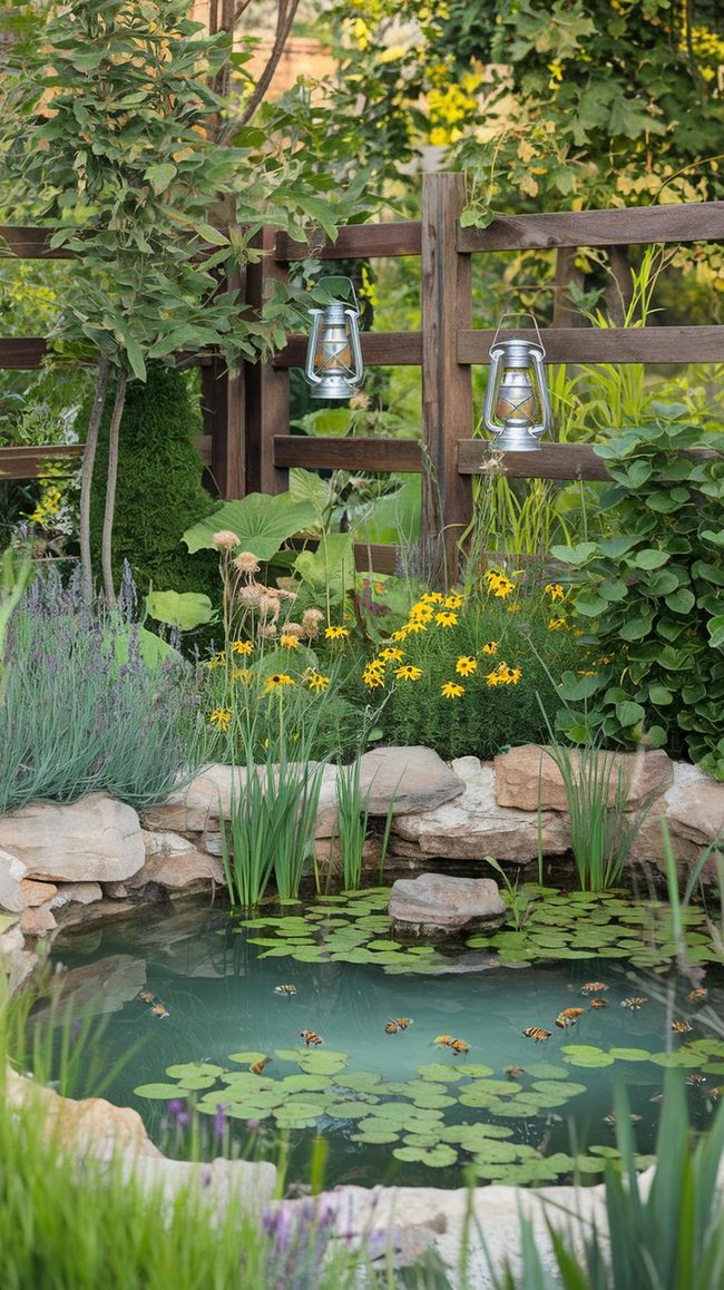 Native Plants, Solar Lights, Thriving Ecosystem
