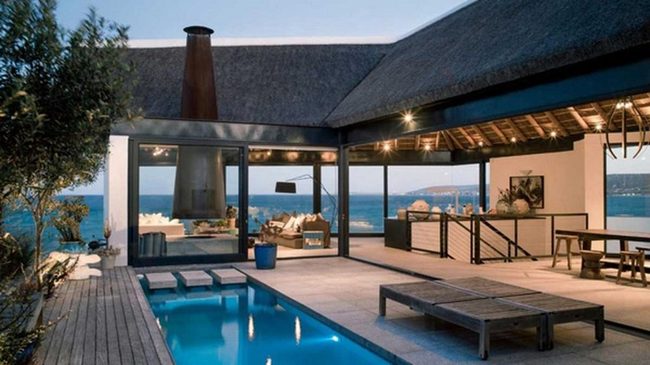 Stone Pool Deck Meets Ocean Views