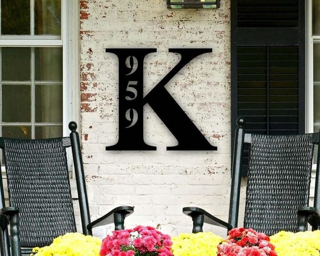 Personalized Metal House Numbers
