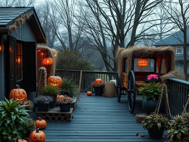 Hay Bale Haunted Wagon Ride