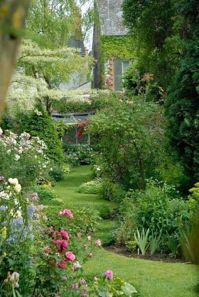 Pink And Purple Flower Path