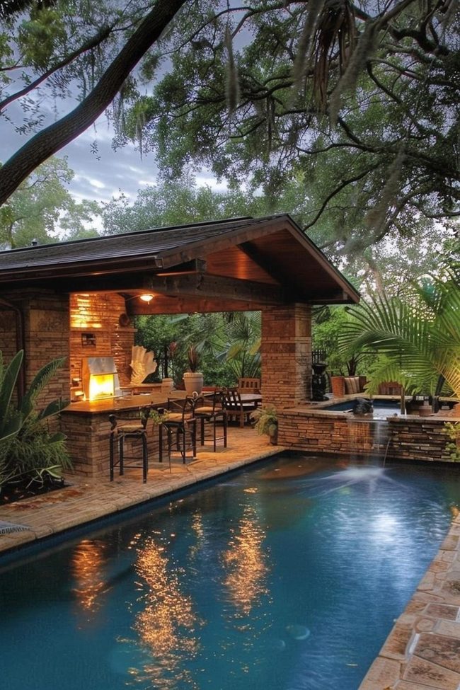 Stainless Steel Poolside Cooking Station