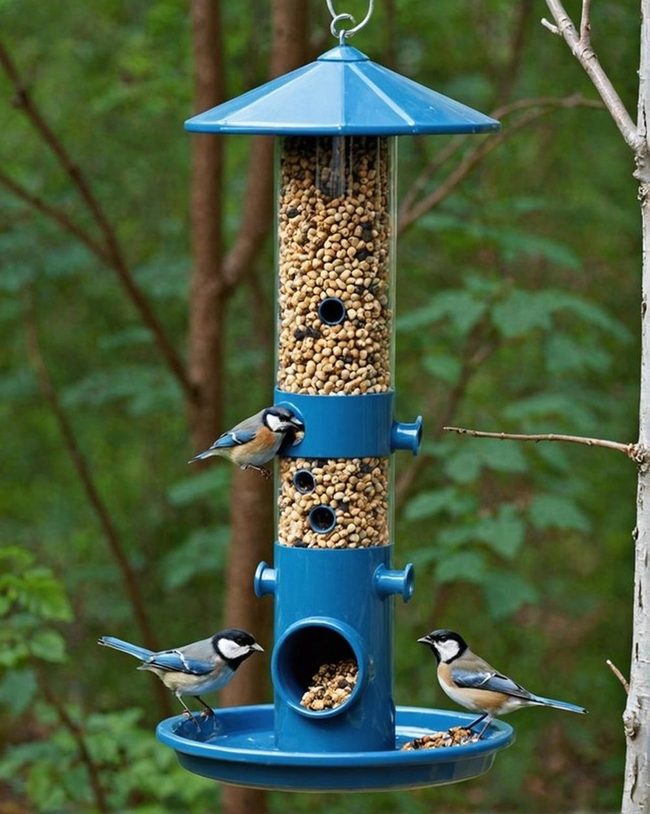 PVC Pipe Feeder for Backyard Birds