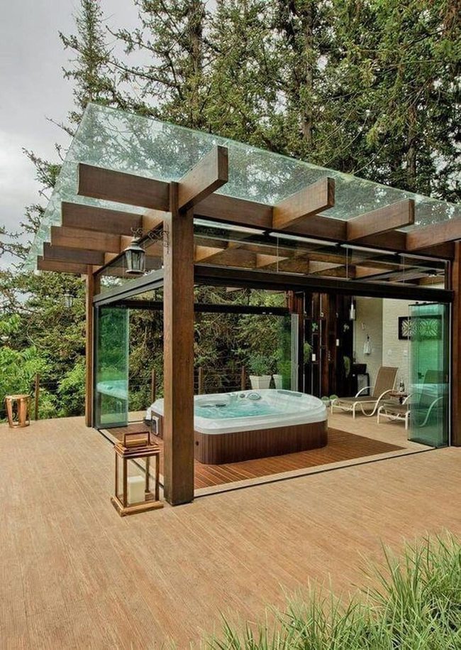 Glass Walls Meet Natural Wood