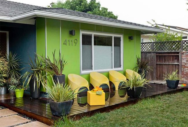 Vibrant House Numbers Pop Against Color