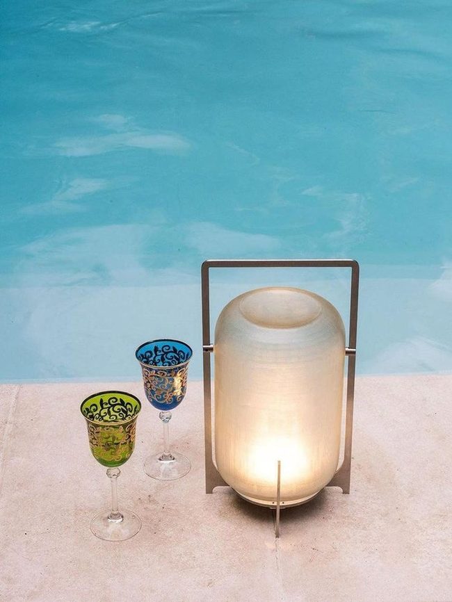 Lanterns Lighting Poolside Evenings
