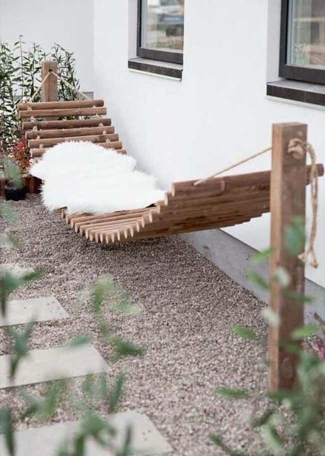 Natural Wood Hammock Corner