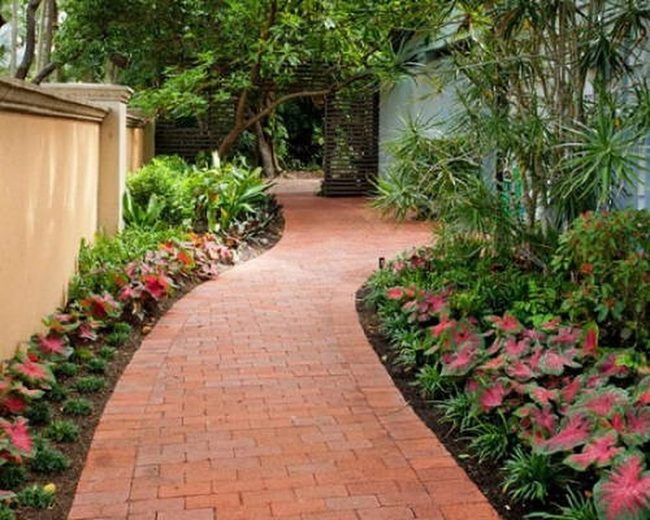 Red Brick Garden Pathways