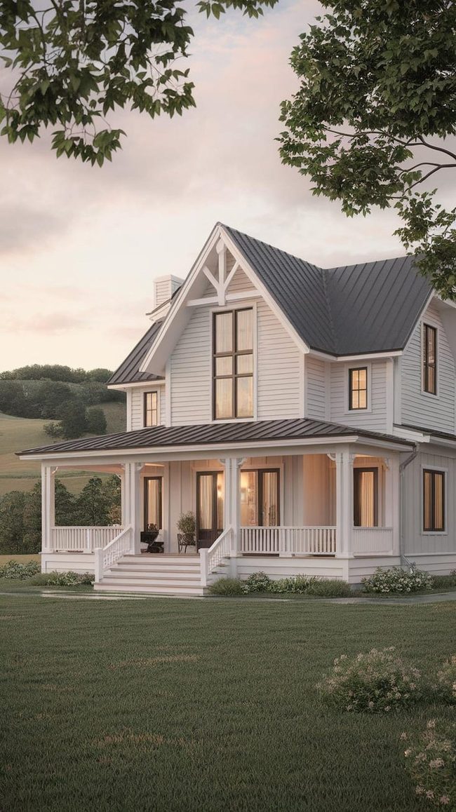 Steep Wooden A-Frame Home