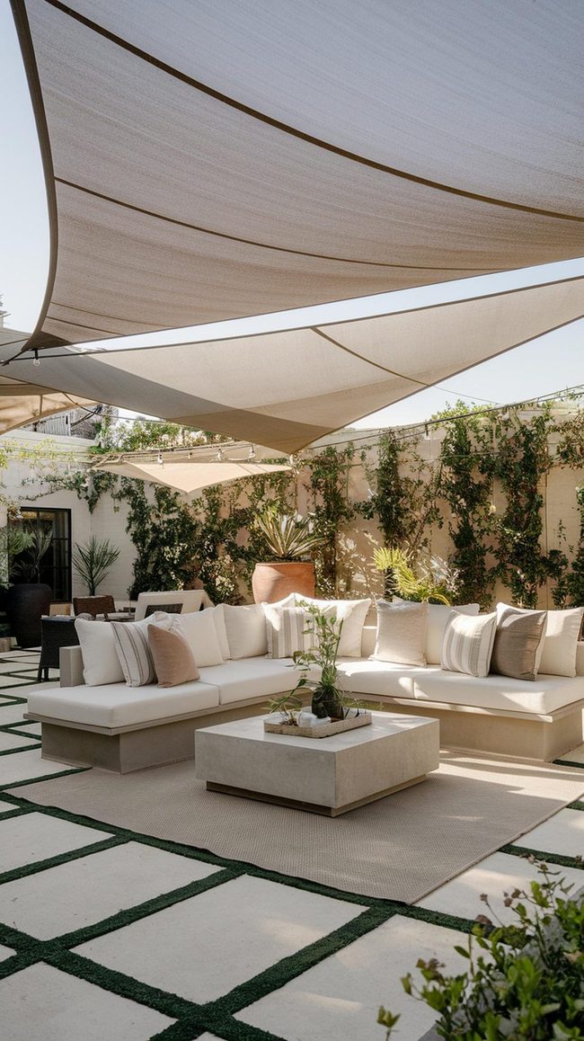 Layered Shade Sails Design