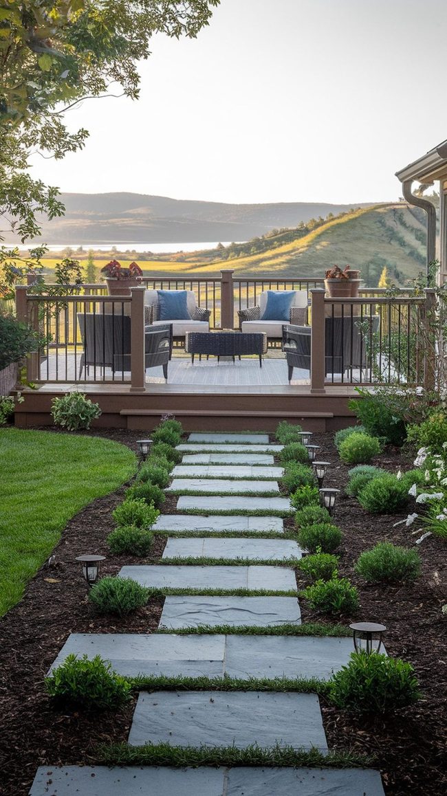 Stone Pathways Glow Your Patio