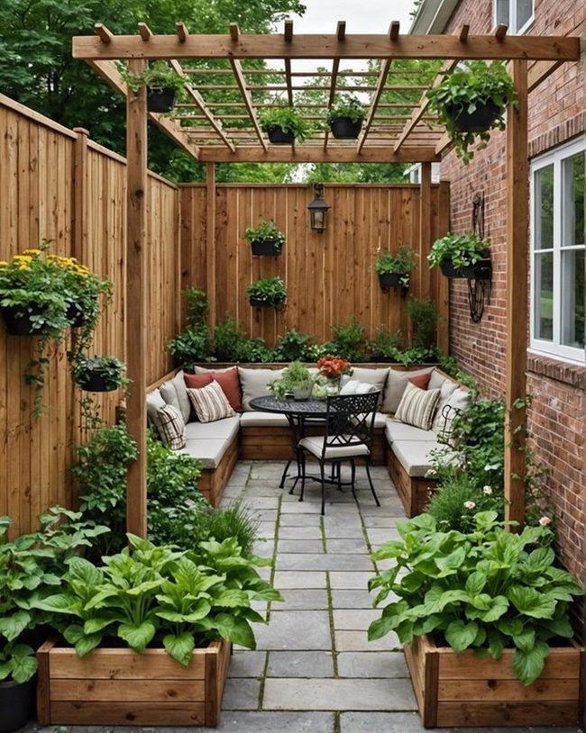 Vertical Green Patio Beds