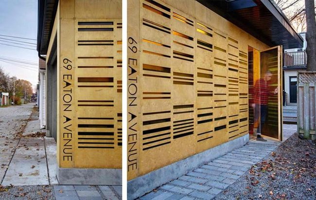 Weathered Plywood Address Boards