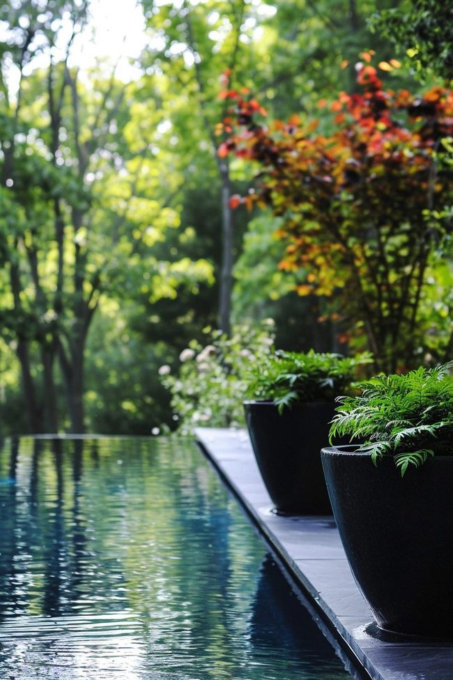 Colorful Ceramic Pots Transform Pools