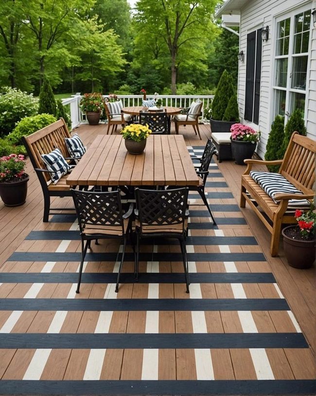 Checkerboard Deck Pattern Grid