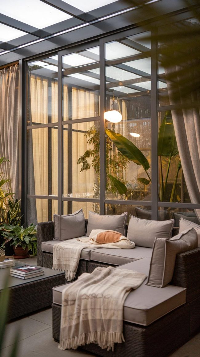 Glass Veranda With Year-Round Living