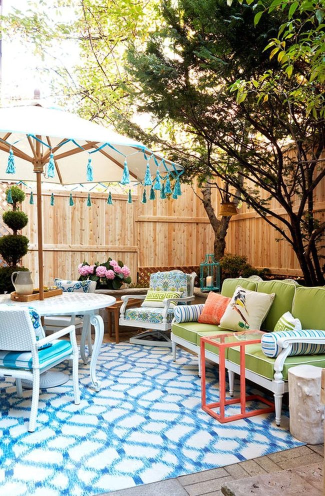 Blue And White Garden Shade