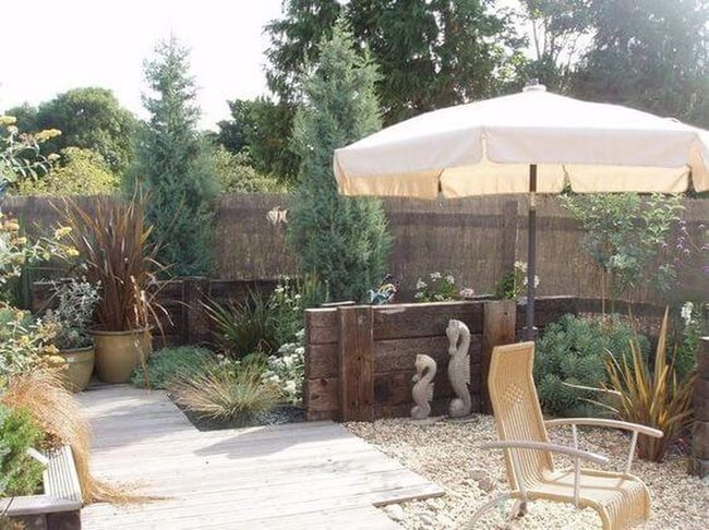 Giant Umbrella Garden Retreat