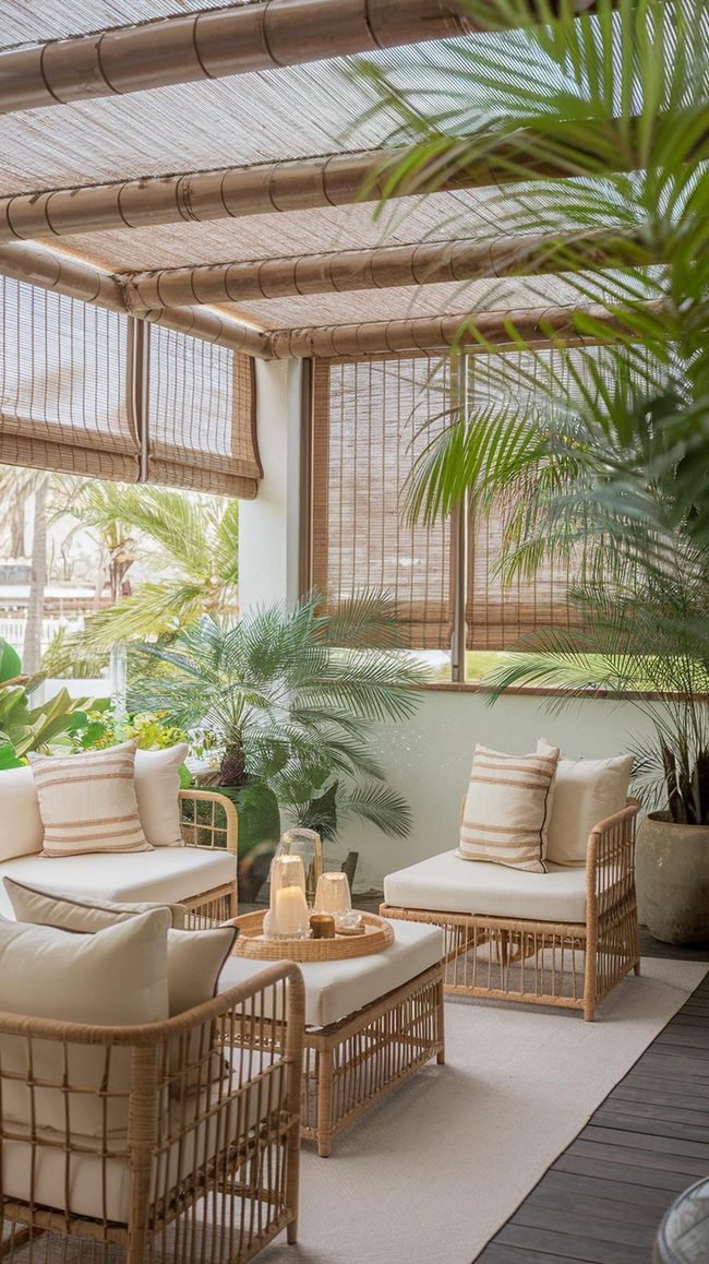 Natural Bamboo Filtered Sunlight