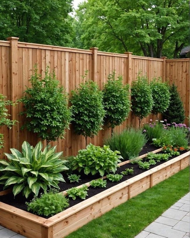 Climbing Vines Hide Garden Bed