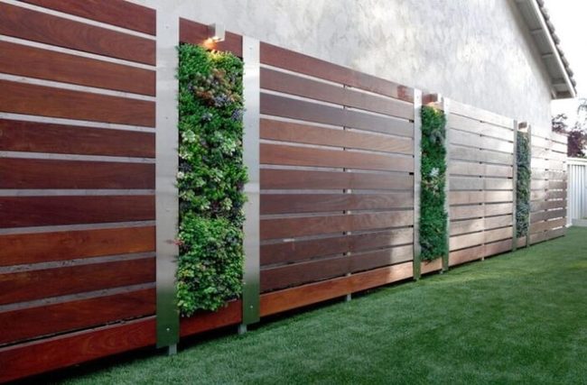 Green Vines On Wood Panels