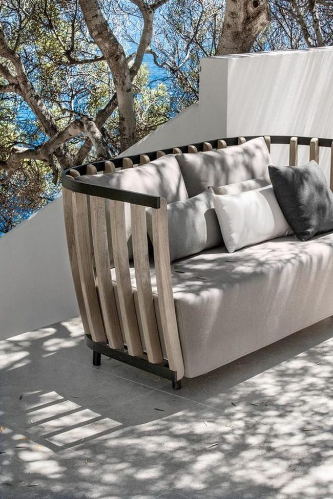 Dappled Shadows, Gray Cushions, Water View