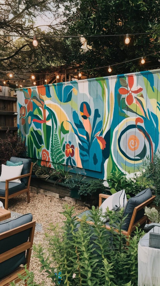 Backyard Wall Art Transformation