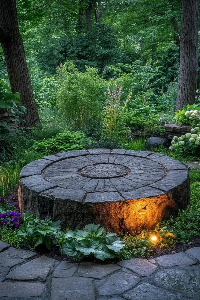 Stacked Stone Garden Beacon