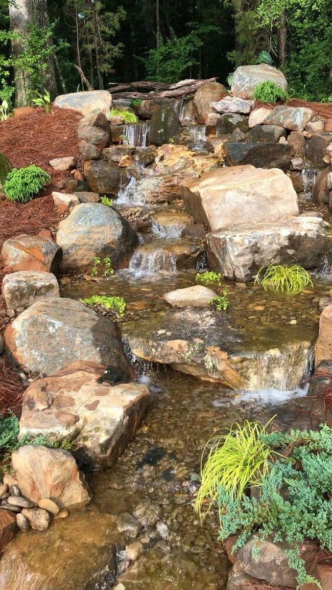 Tiered Stone Water Feature