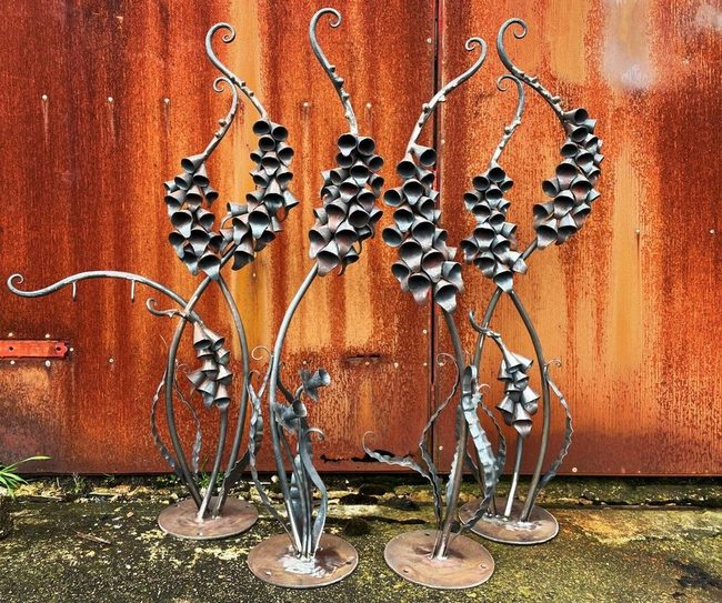 Polished Metal Garden Blooms