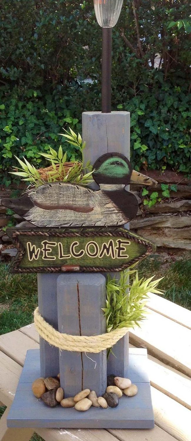Wooden Tiered Entry Welcomes Visitors
