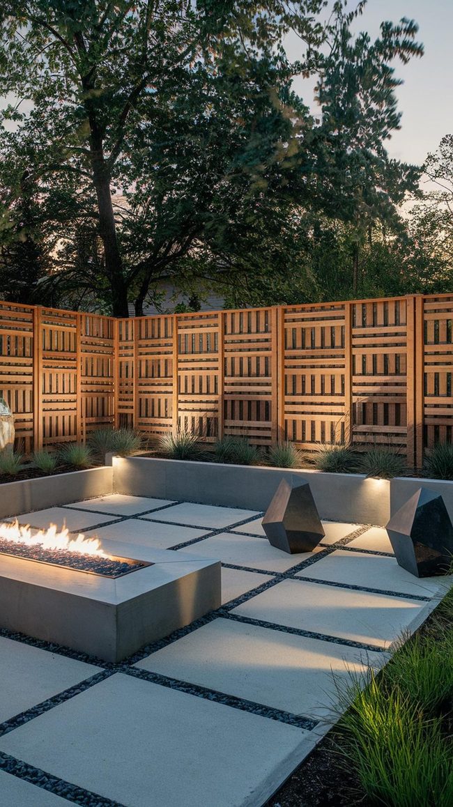 Interlocking Teak Slat Fencing