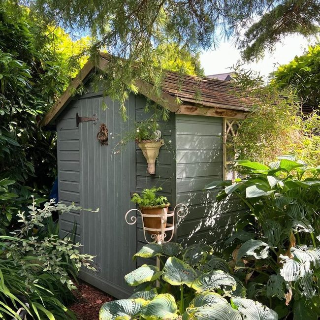 Sage Green Garden Shelter