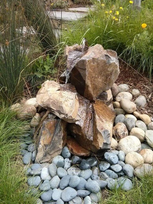 Cascading Stone Water Feature