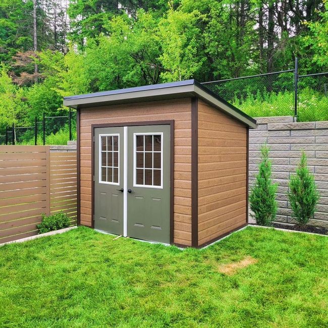 Wooden Shed Flooded Golden Light