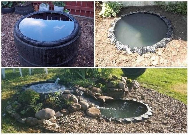 Colorful Tire Water Gardens