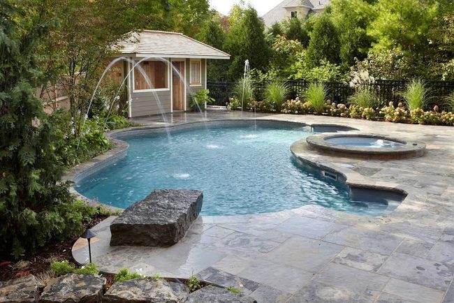 Stone Flow Into Living Gardens