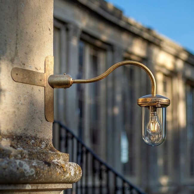 Curved Metal Wall Light