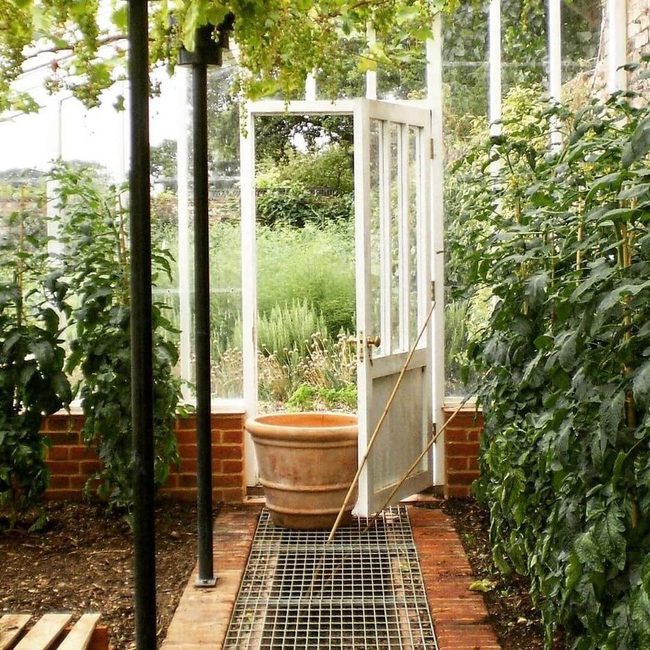 White Gate Green Garden Entry