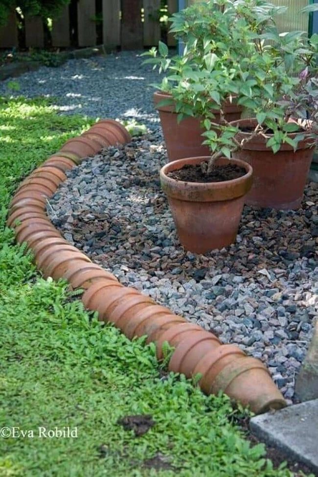Weathered Terracotta Garden Borders