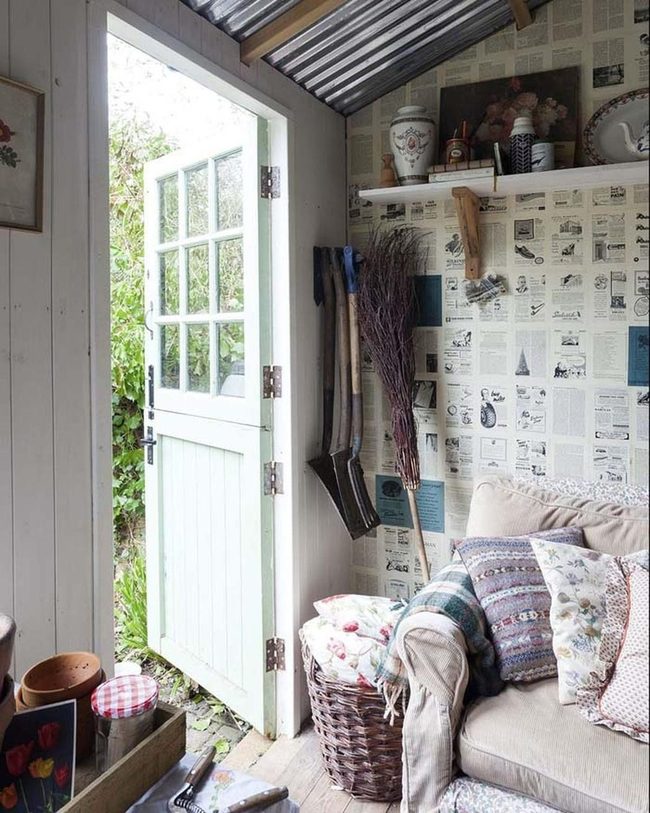 Corrugated Ceiling Garden Retreat