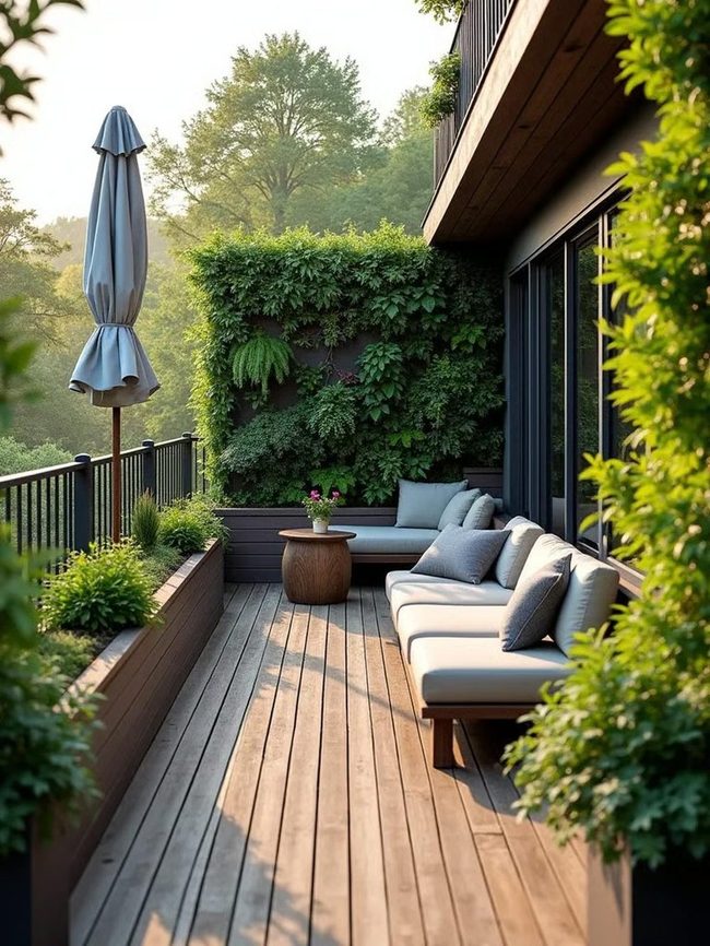 Natural Walnut Balcony Flooring Options