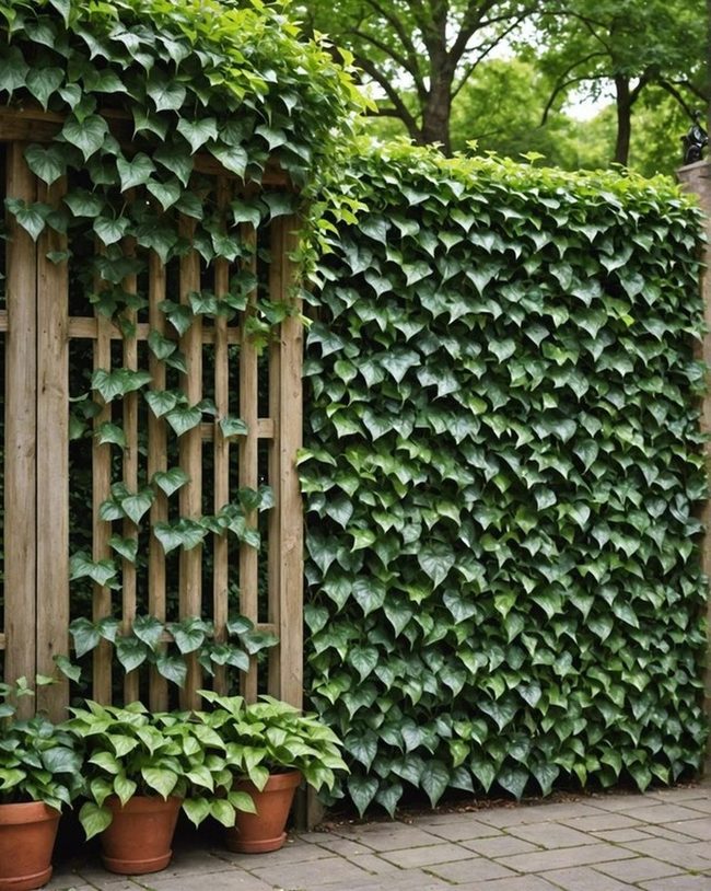 Artificial Green Privacy Wall