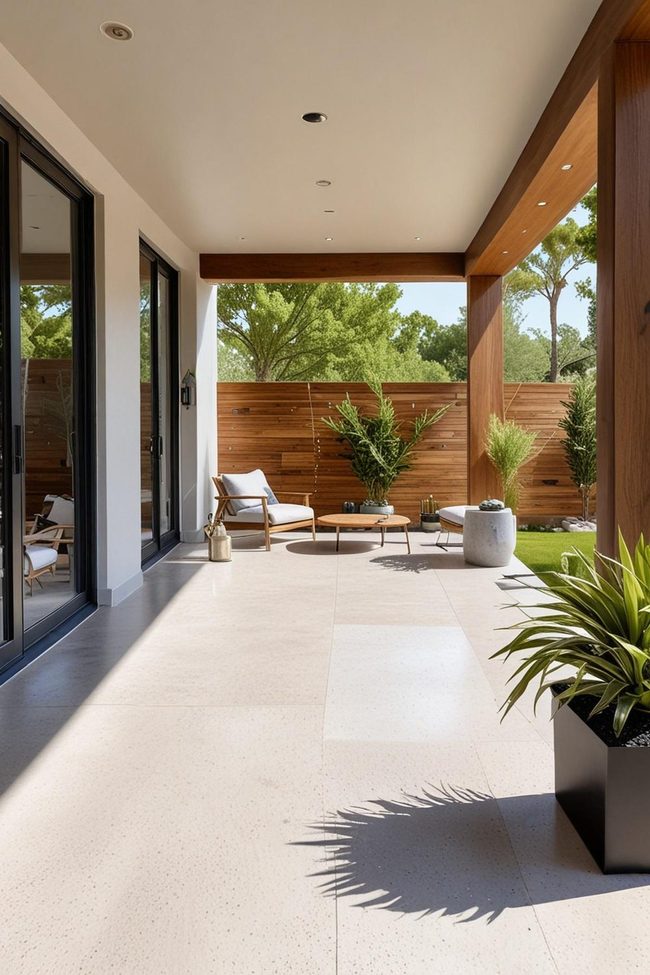 Concrete and Stone Current Patio