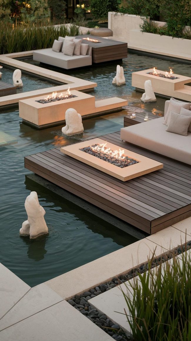 Waterside Seating with Floating Decks
