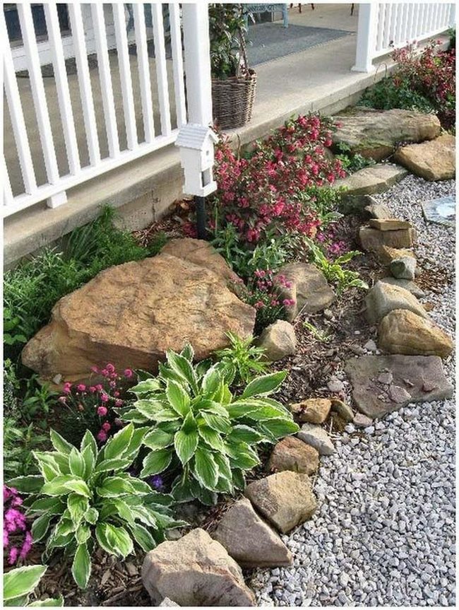 Boulders, Gravel Paths, Wild Flowers